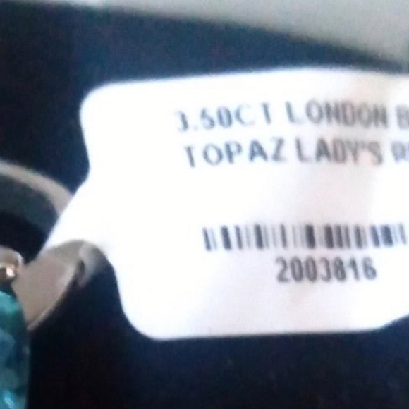 White gold 14 K 1.5 C topaz real Gold not played but solid gold size 6.5 - Picture 4 of 5